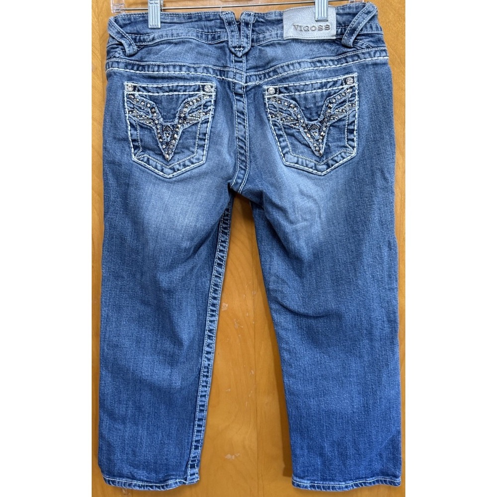 Vigoss The Chelsea Vintage‎ Capri Cropped Denim Jeans Womens Size 5/6 - Picture 2 of 15